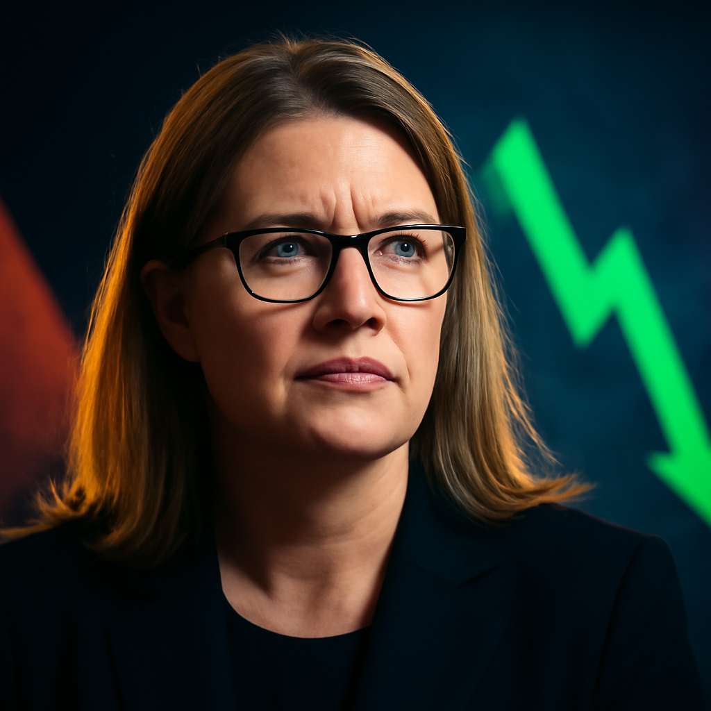 AI-generated editorial illustration for: Jacinta Allan began her career as a star, but her premiership waned
