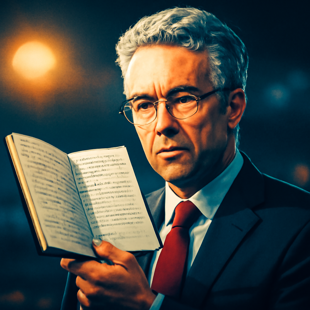 AI-generated editorial illustration for: Rand Paul releases Anthony Fauci's pandemic-era diary notes. Here's what they tell us