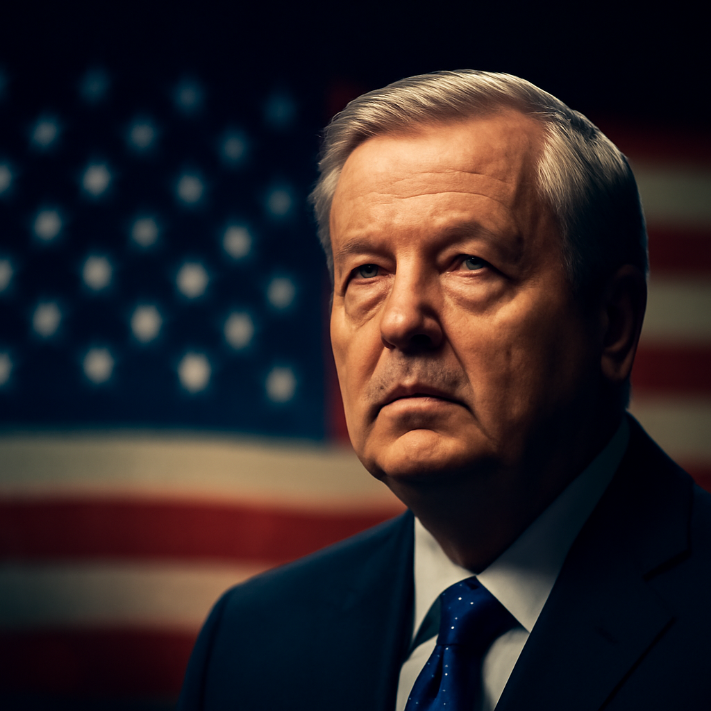 AI-generated editorial illustration for: Lindsey Graham remembered for impact on South Carolina and the world