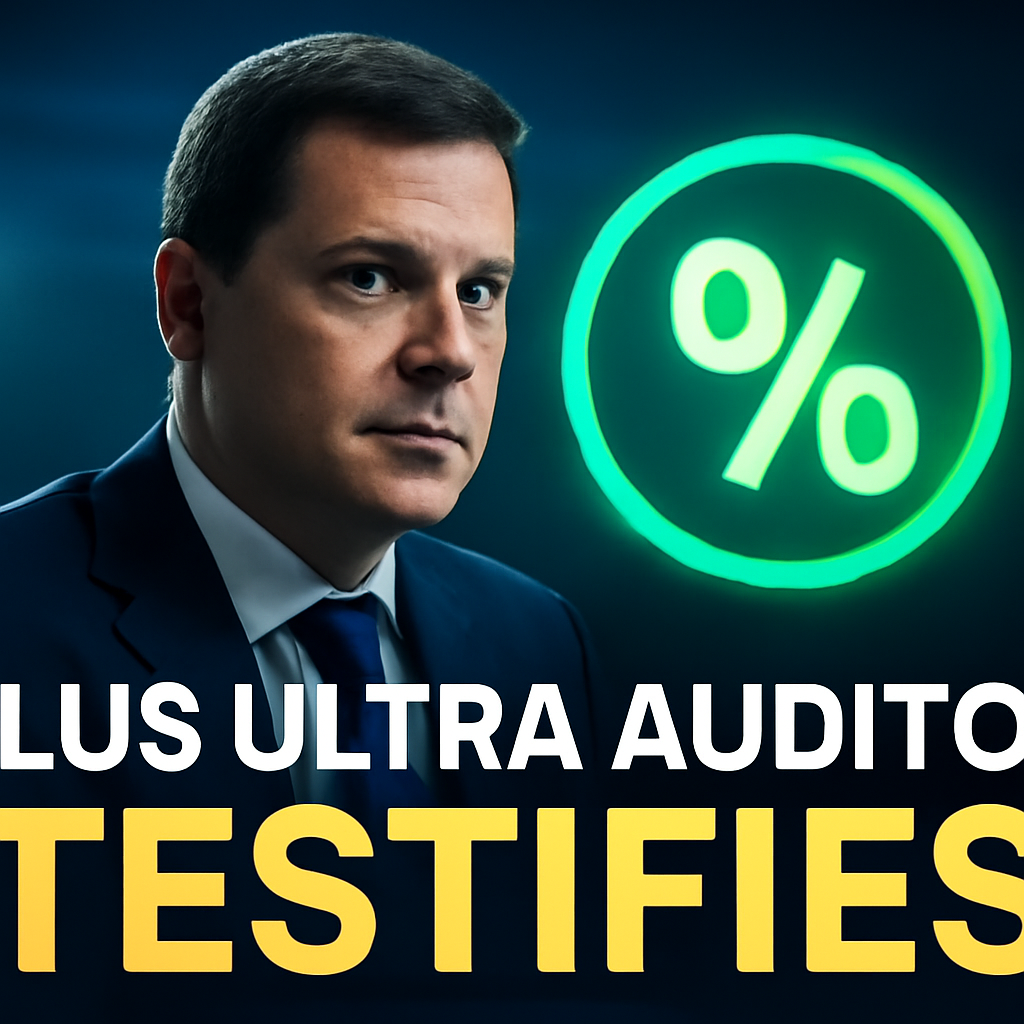 AI-generated editorial illustration for: El auditor de Plus Ultra asegura que la comisión del 1% por lograr el rescate estaba en las cuentas de la aerolínea