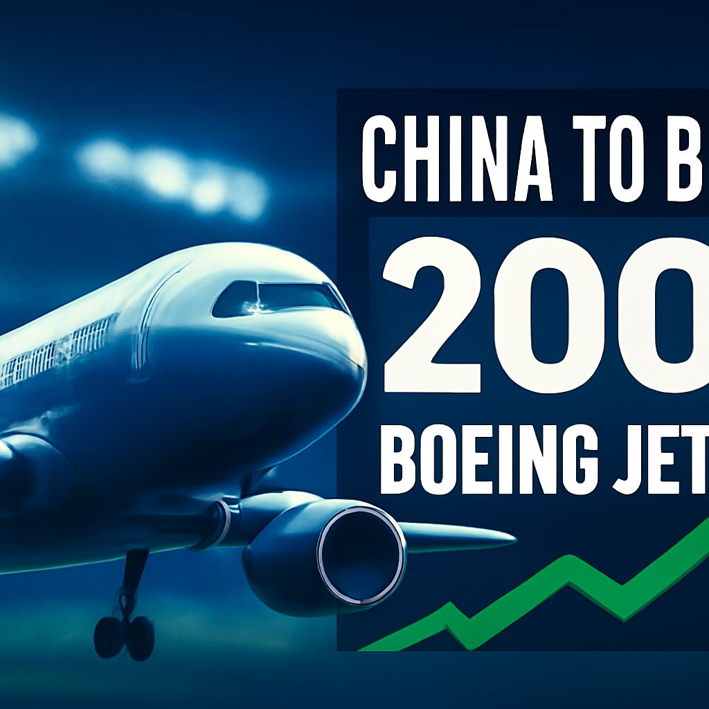 AI-generated editorial illustration for: China confirms it will buy 200 Boeing jets after Trump-Xi summit