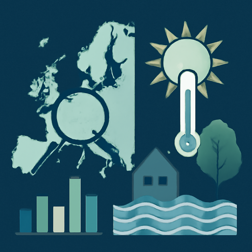 AI-generated editorial illustration for: 'Mass negligence' not to prepare for more deadly heat and flooding