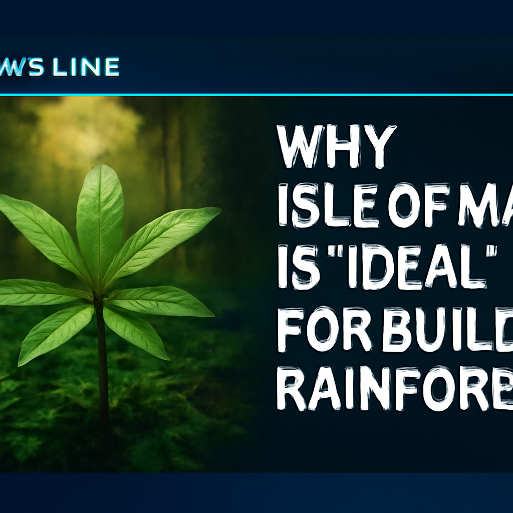 AI-generated editorial illustration for: Why Isle of Man is 'ideal' for building rainforests