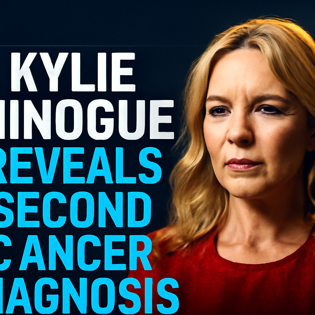 AI-generated editorial illustration for: Kylie Minogue reveals she had second cancer diagnosis in 2021
