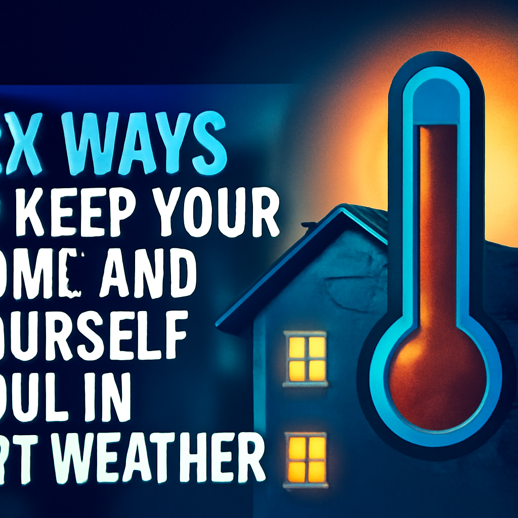 AI-generated editorial illustration for: Six ways to keep your home and yourself cool in hot weather