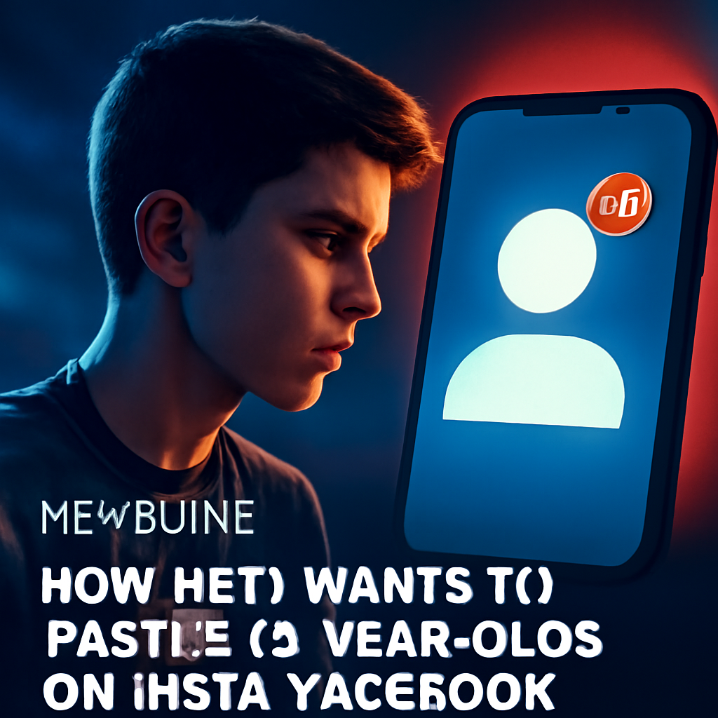AI-generated editorial illustration for: How Meta wants to profile 13-year-olds on Insta, Facebook