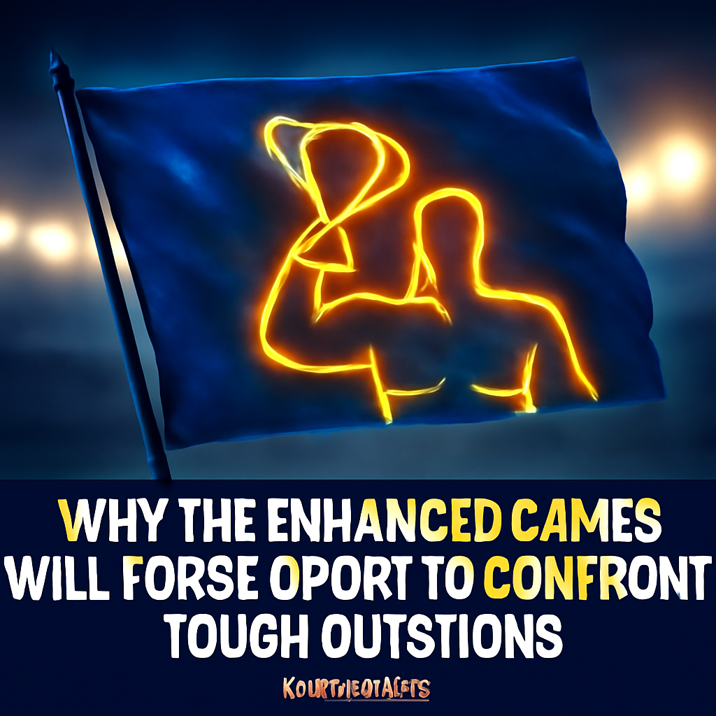 AI-generated editorial illustration for: Why the Enhanced Games will force sport to confront tough questions