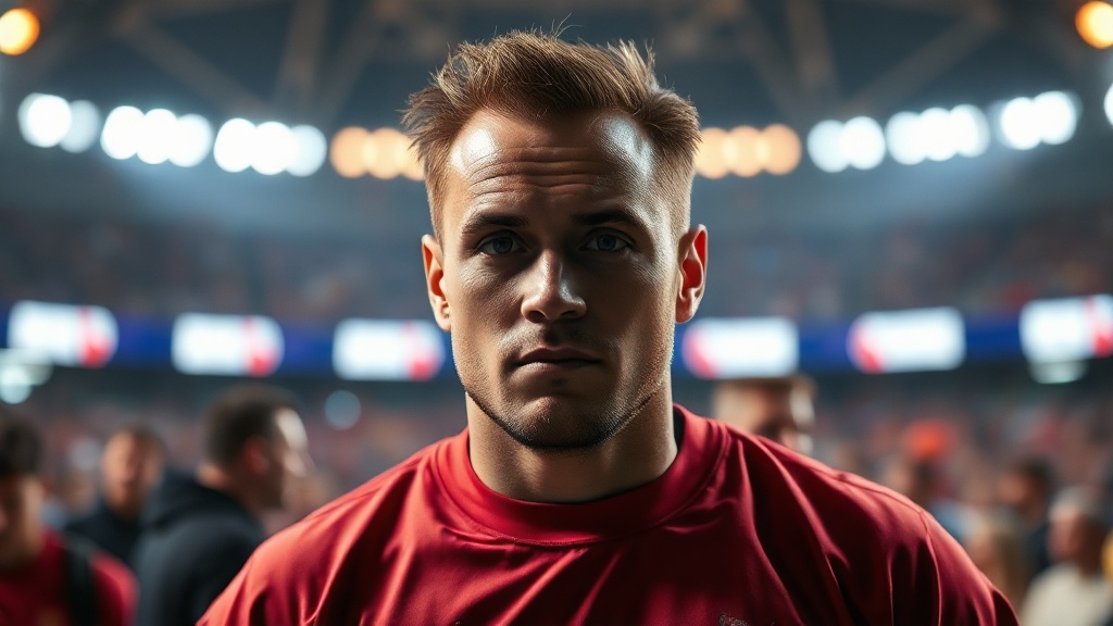 AI-generated editorial illustration for: Haaland double fires Norway into World Cup quarter-finals