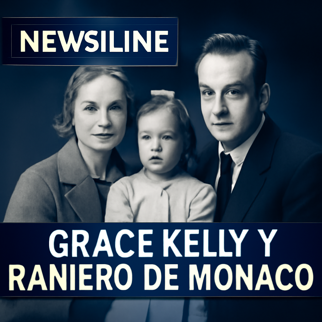 AI-generated editorial illustration for: La Casa Grimaldi publica imágenes inéditas de Grace Kelly y Raniero de Mónaco en familia como homenaje a su fotógrafo de confianza