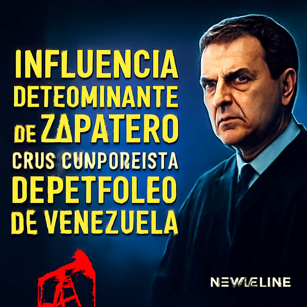 AI-generated editorial illustration for: El juez destaca la “influencia determinante” de Zapatero en la compraventa de petróleo de Venezuela