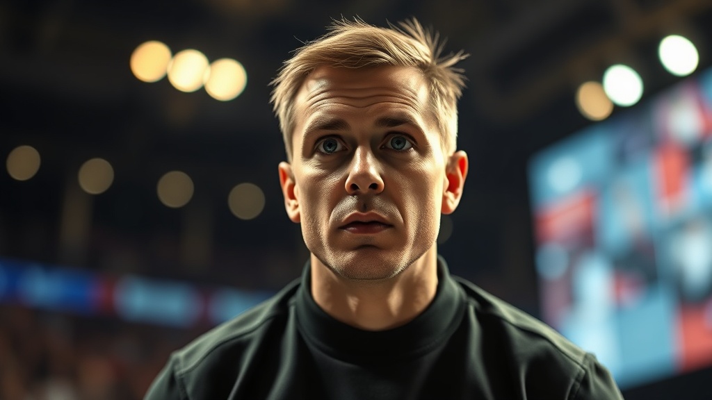 AI-generated editorial illustration for: Facundo Tello, l'Argentin aux dix cartons rouges qui va arbitrer France - Maroc