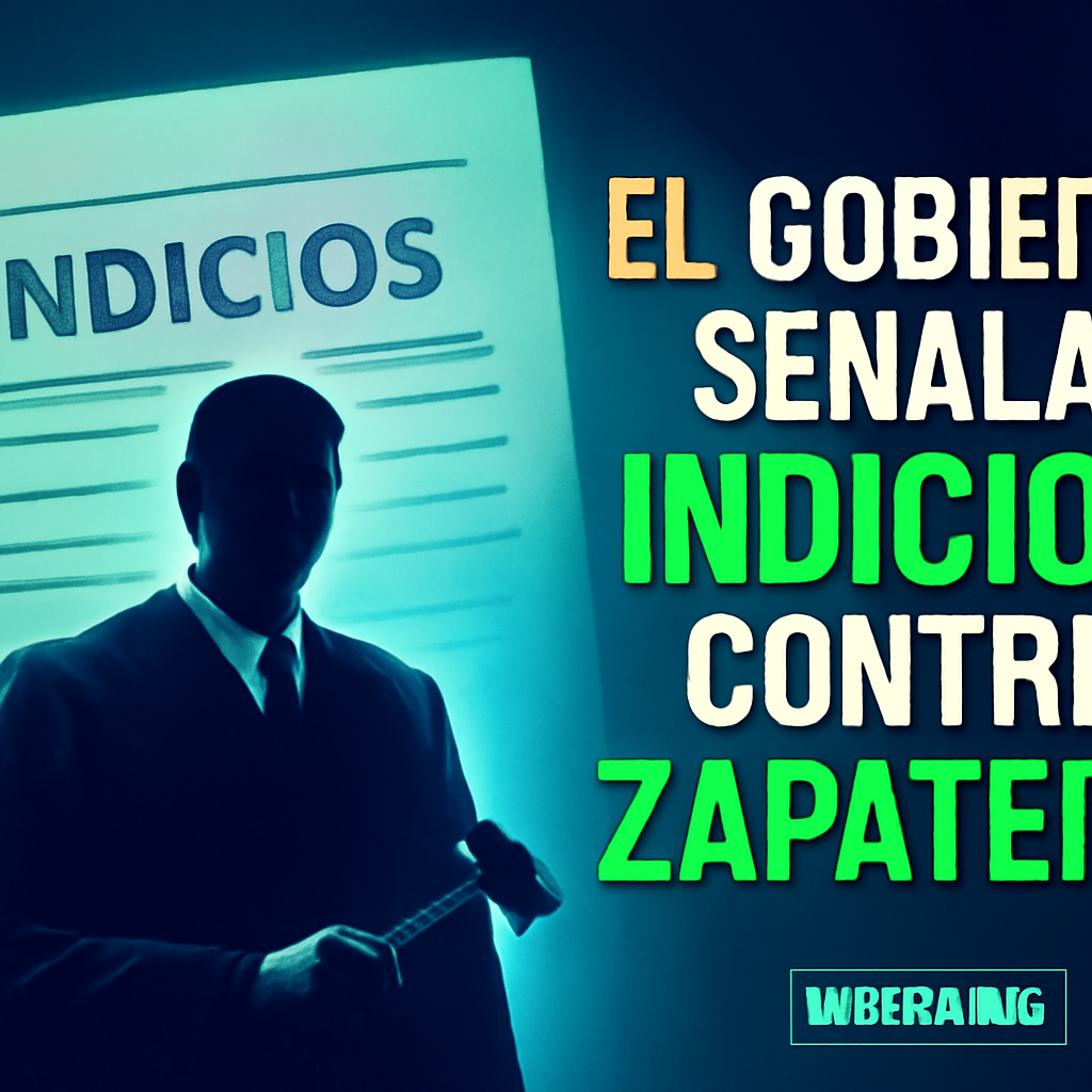 AI-generated editorial illustration for: El Gobierno señala que el auto tiene indicios y no pruebas contra Zapatero pero opta por la cautela