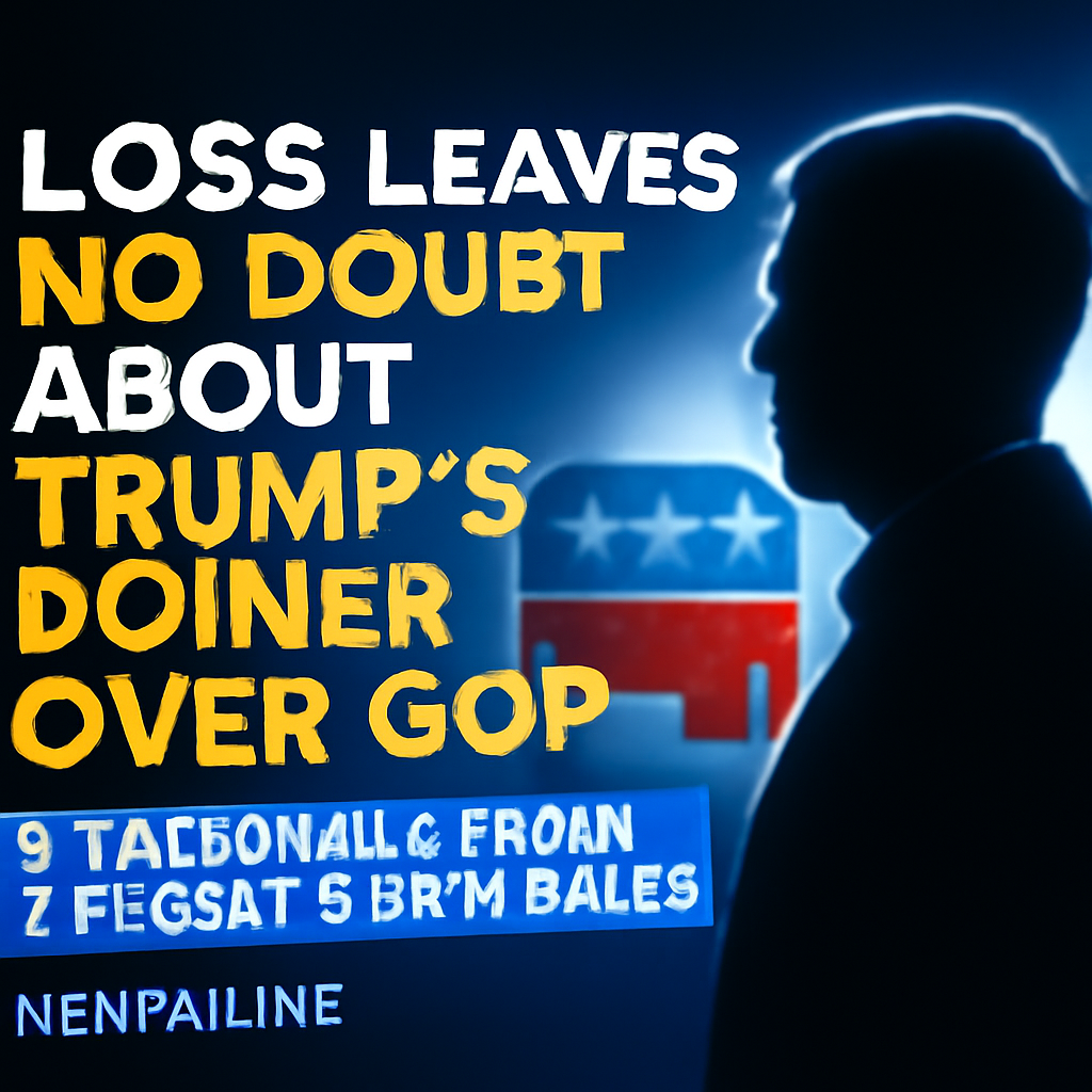 AI-generated editorial illustration for: Massie's loss leaves no doubt about Trump's power over the GOP. 6 takeaways from Tuesday's primaries