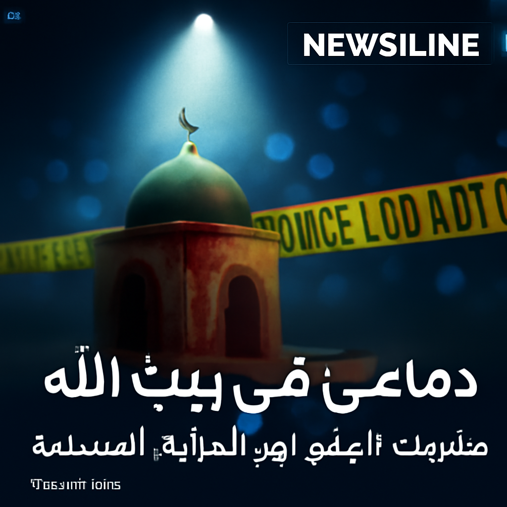 AI-generated editorial illustration for: دماء في بيت الله.. مذبحة سان دييغو تهز الجالية المسلمة