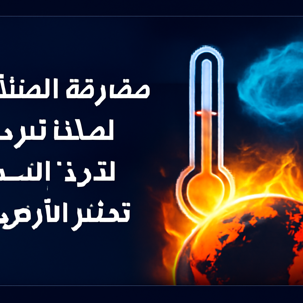 AI-generated editorial illustration for: مفارقة المناخ الكبرى.. لماذا تبرد السماء بينما تحتر الأرض؟